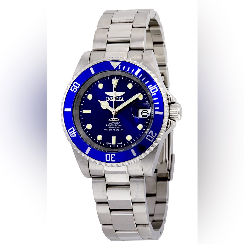 INVICTA Pro Diver Blue Dial Stainless Steel automatic Men's Watch